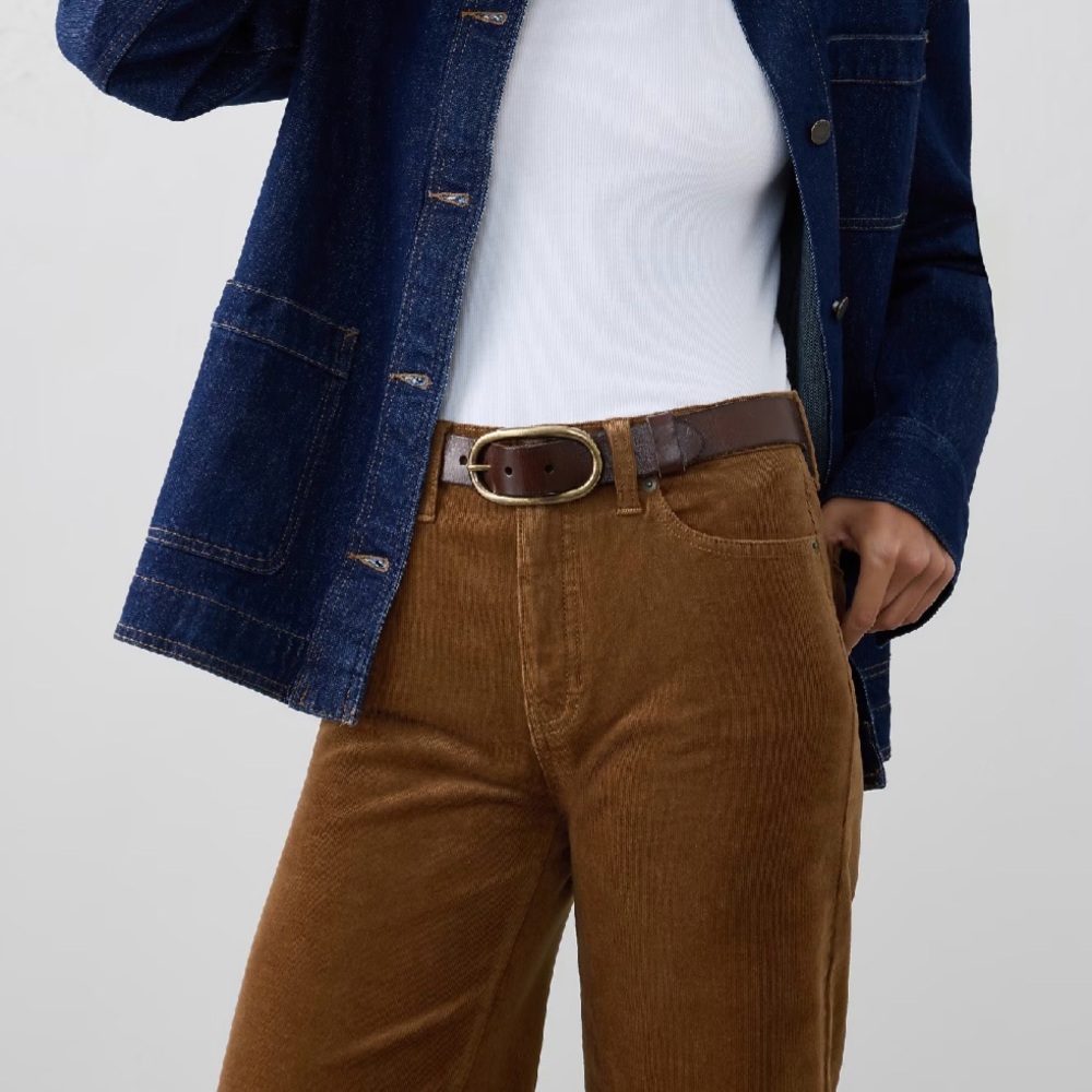 Calvin Klein Tan Corduroy Bootcut Pants, Size 6